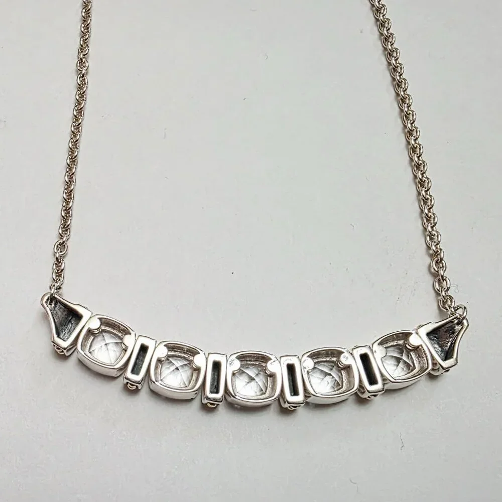 Lagos Rittenhouse Five Station White Topaz Necklace - Picture 7 of 16